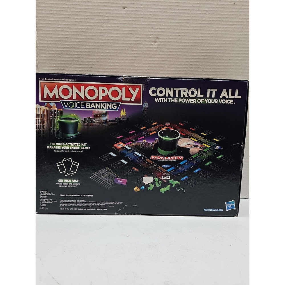 2018 Monopoly Voice Banking Board game Brand New - Picture 2 of 6